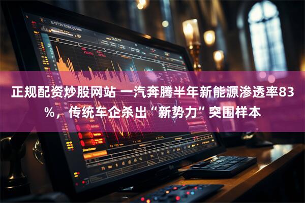 正规配资炒股网站 一汽奔腾半年新能源渗透率83%，传统车企杀出“新势力”突围样本